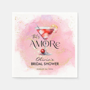 Serviette En Papier Amore   Réception de mariage à l'aquarelle