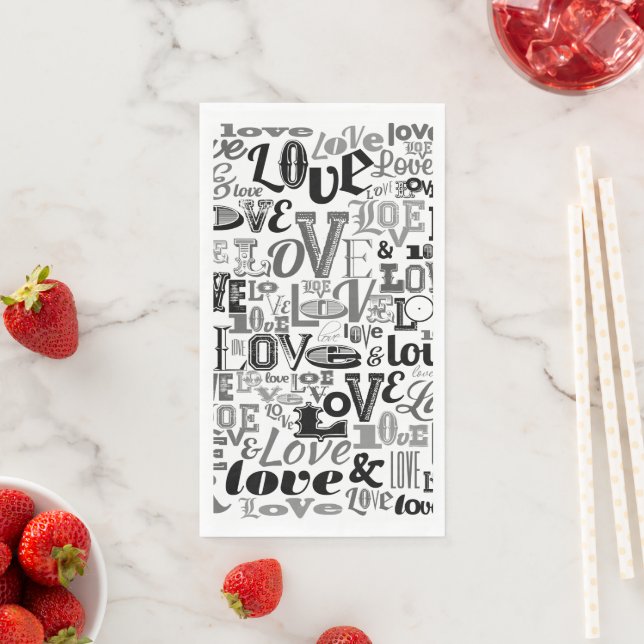 Serviette En Papier Amour 3 (En situation)