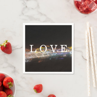 Serviette En Papier AMOUR avec lumières électriques
