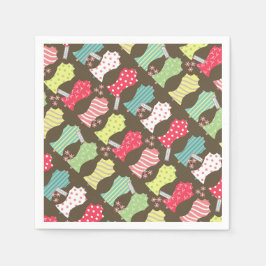 Serviette En Papier Amour coudre Mannequin Brown