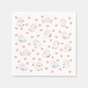 Serviette En Papier Amour des moutons