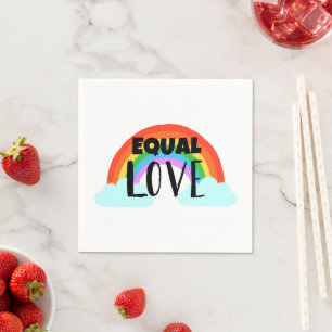 Serviette En Papier Amour égal