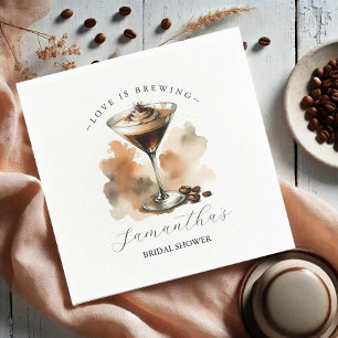 Serviette En Papier Amour en infusion Mariage Espresso Martini