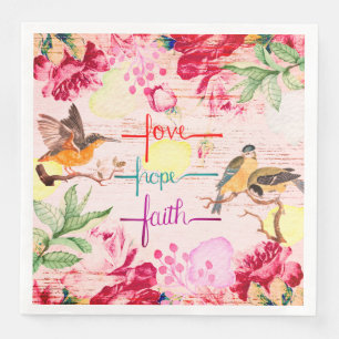 Serviette En Papier Amour, Espoir, serviettes de fidélité