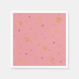 Serviette En Papier AMOUR ET SACS | Rose Rose Saumon |