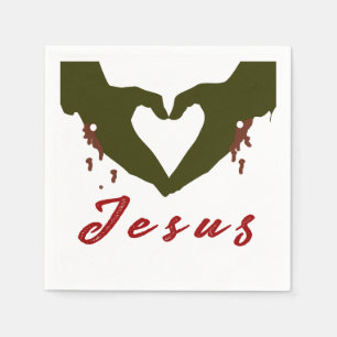 Serviette En Papier amour Jésus