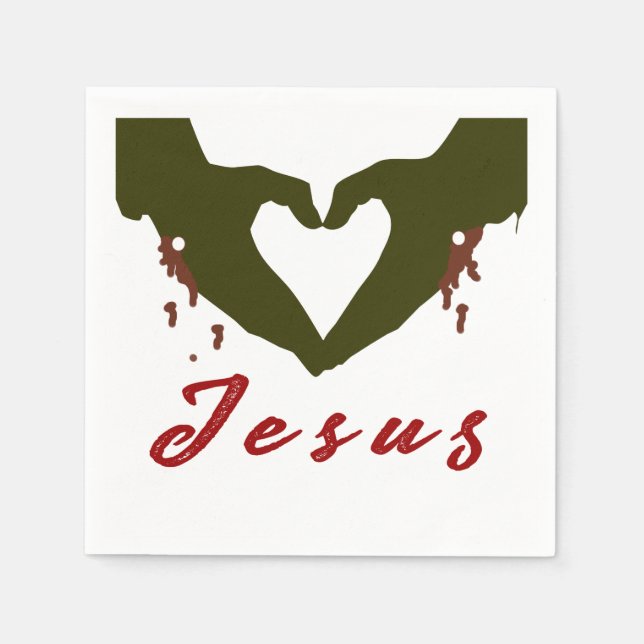 Serviette En Papier amour Jésus (Devant)