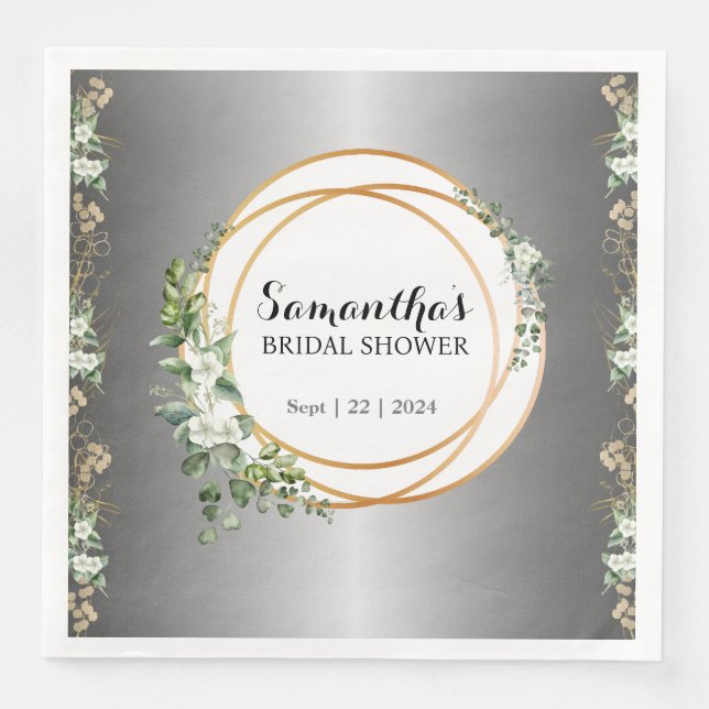 Serviette En Papier Amour radiant : Mariage inoubliable (Devant)