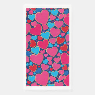 Serviette En Papier Amour Romantique Cœur Fête Mariage Salle de Bain