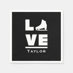 Serviette En Papier Amour Synchrone Et Patinage En Direct
