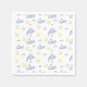 Serviette En Papier Amoureux de l'Italie - Ciao Vibes Italiennes