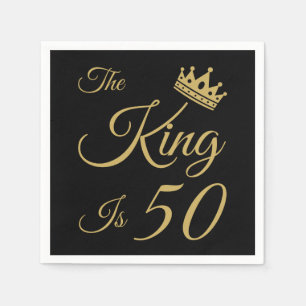 Serviette En Papier Amusant 50e anniversaire pour les hommes
