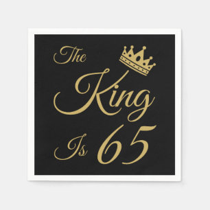 Serviette En Papier Amusant 65ème anniversaire pour les hommes