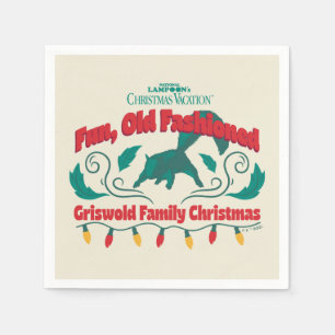 Serviette En Papier Amusant, vieux style Griswold Noël de famille
