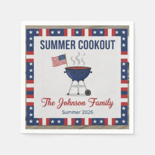 Serviette En Papier Amusante Dernière Éclaboussure Fin d'Été Barbecue