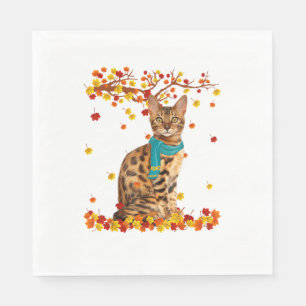 Serviette En Papier Amusants Bengale Thanksgiving Cadeaux Amoureux de