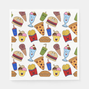 Serviette En Papier Amusing Papiers de Nourriture Rapide