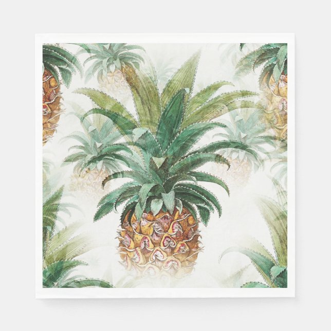 Serviette En Papier Ananas (Devant)
