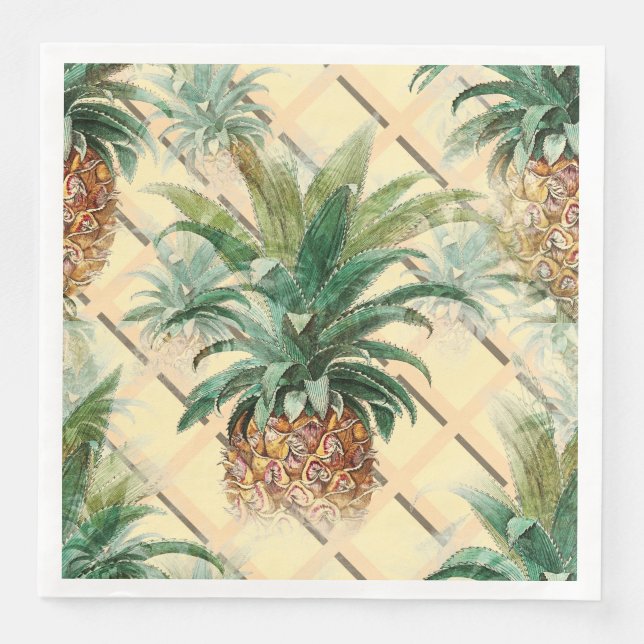 Serviette En Papier Ananas (Devant)