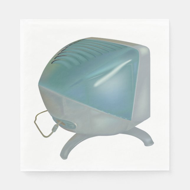 Serviette En Papier Ancien moniteur CRT (Devant)
