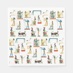 Serviette En Papier Ancienne Egypte Vintage Motif égyptien