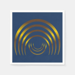 Serviette En Papier Anciens Aliens Crop Circle Gold
