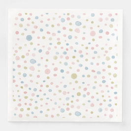 Serviette En Papier Andie Confetti Aquarelle points Papier Napkin