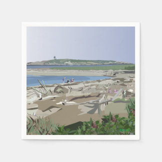 Serviette En Papier Andrea Brand #1 Beach Day Popham Beach Maine