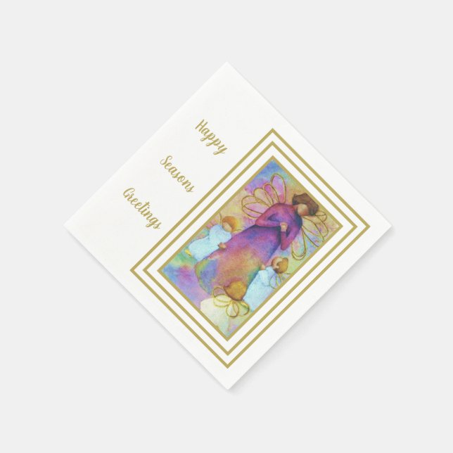 SERVIETTE EN PAPIER ANGELS LOURDS (Coin)
