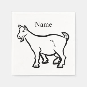 Serviette En Papier Animal de chèvre Thunder_Cove