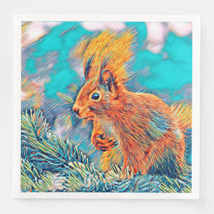 Serviette En Papier AnimalMix_Squirrel_001_by_JAMColors