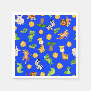 Serviette En Papier Animaux africains