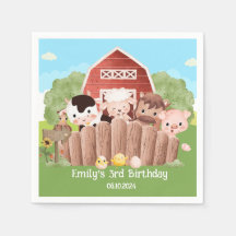 Animaux de ferme mignons Anniversaire