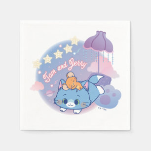 Serviette En Papier Anime Tom et Jerry Dreamy Nights