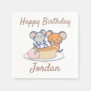 Serviette En Papier Anime Tuffy et Jerry Cheesecake