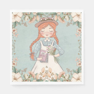 Serviette En Papier Anne des pignons verts