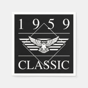 Serviette En Papier Année classique de naissance 1959