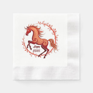 Serviette En Papier Année du cheval 2026