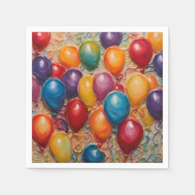 Serviette En Papier Anniversaire (Devant)