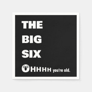 Serviette En Papier Anniversaire 60 ans vieillir humour