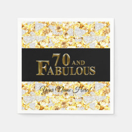 Serviette En Papier Anniversaire 70 ans