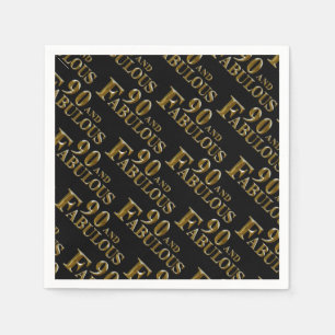 Serviette En Papier Anniversaire 90 ans