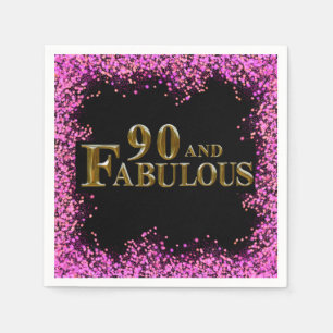 Serviette En Papier Anniversaire 90 ans