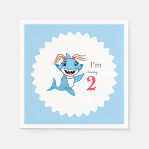 Serviette En Papier Anniversaire Baby shark