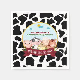 Serviette En Papier Anniversaire de Barnyard Bash