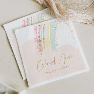 Serviette En Papier Anniversaire de Cloud Nine Rainbow
