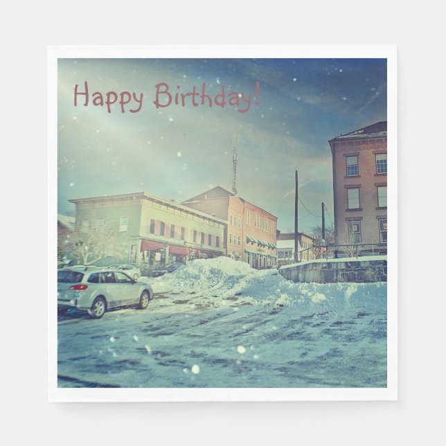 Serviette En Papier Anniversaire de Collinsville (Devant)