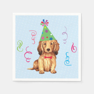 Serviette En Papier Anniversaire de Dachshund