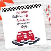 Anniversaire de enfant de course d'arrêt de la cib