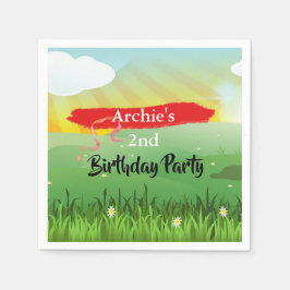 Serviette En Papier Anniversaire de enfant Sun Fun Rustic Festival